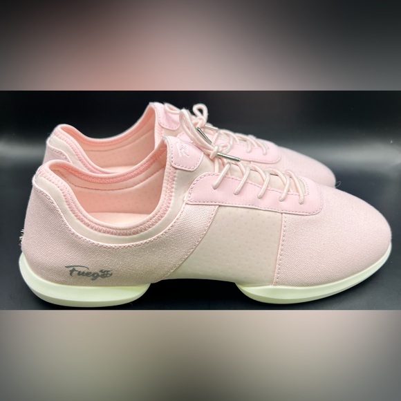 Fuego‎ Pink Lace-Up Split sole dancing shoes M-10M W-11.5W